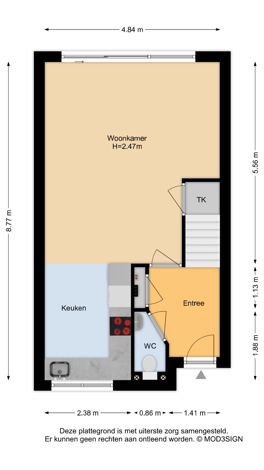 Stokroos 1 , 2211 MC Noordwijkerhout map